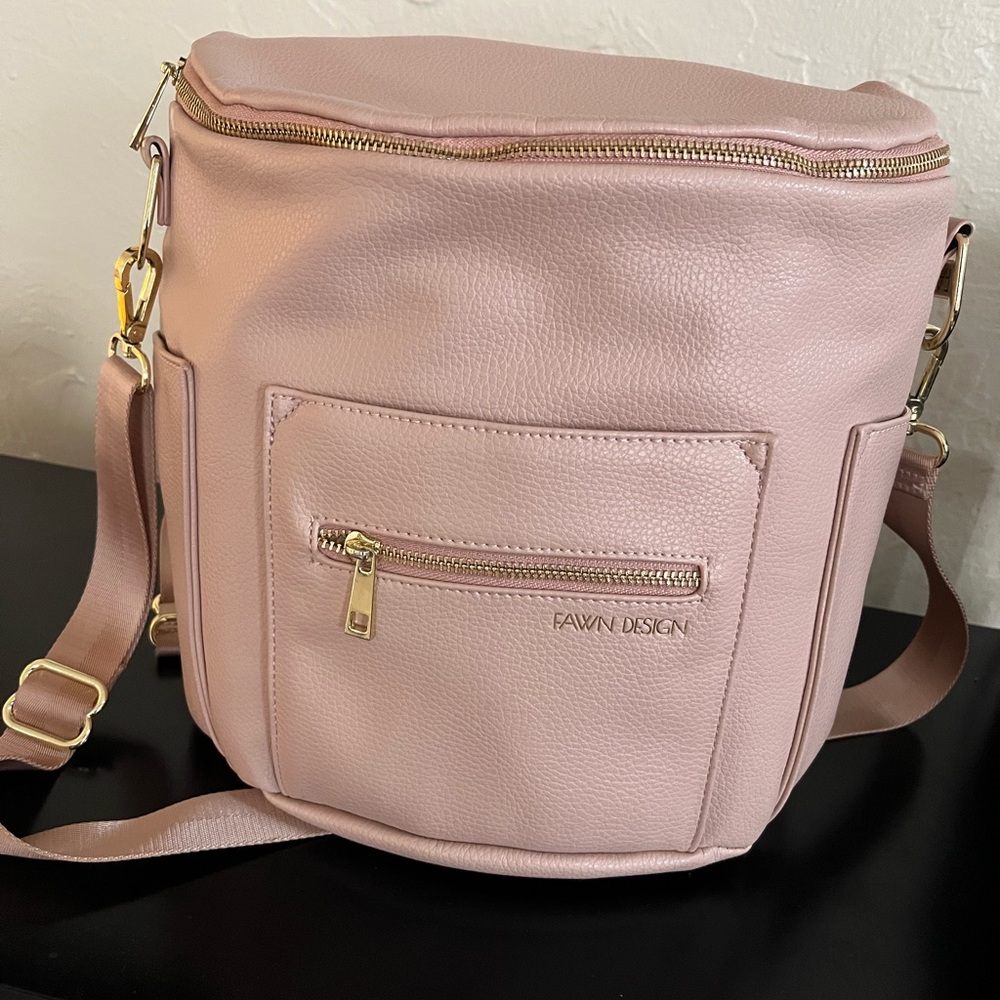 Fawn design mini blush diaper bag